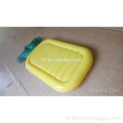 yellow pineapple inflatable floating row,pineapple air mattress,pineapple floating mat
